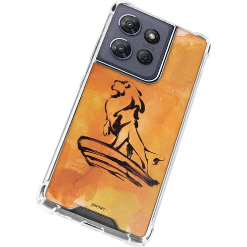 Disney The Lion King Mufasa Water Color Art Moto G Power 5G (2025) Clear Case